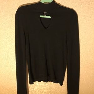 Black Peep Hole Sweater